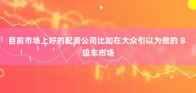 目前市场上好的配资公司比如在大众引以为傲的 B 级车市场